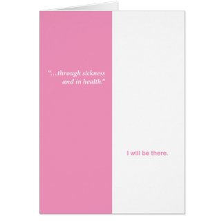 © till och med sjukdom… hälsningskort