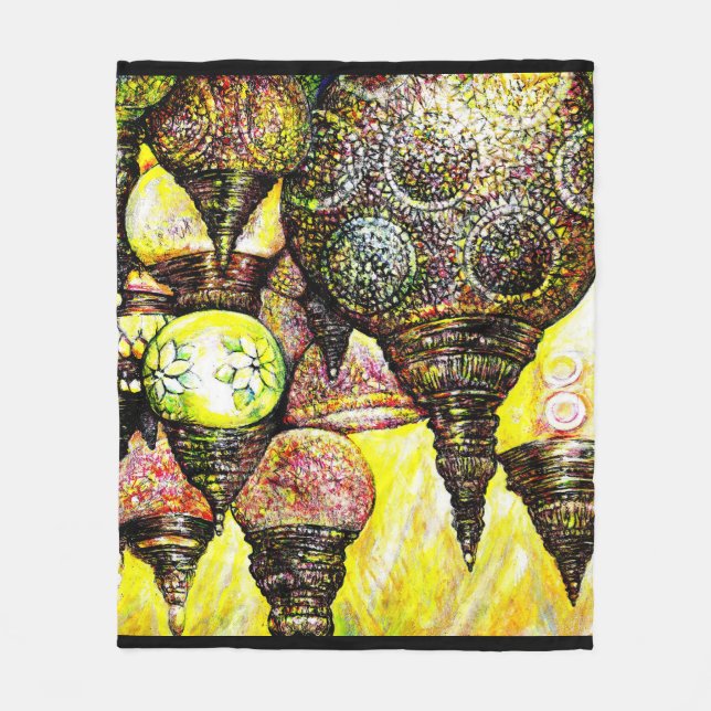 Till och med större idé om Färg Fleecefilt (Framsidan)