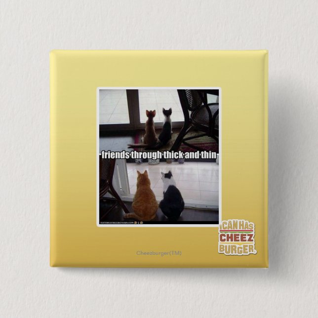 Till och med tjockt och tunt knapp (Framsida)