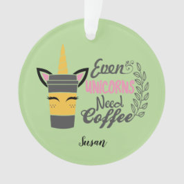 Till och med Unicorns behöver kaffe Party