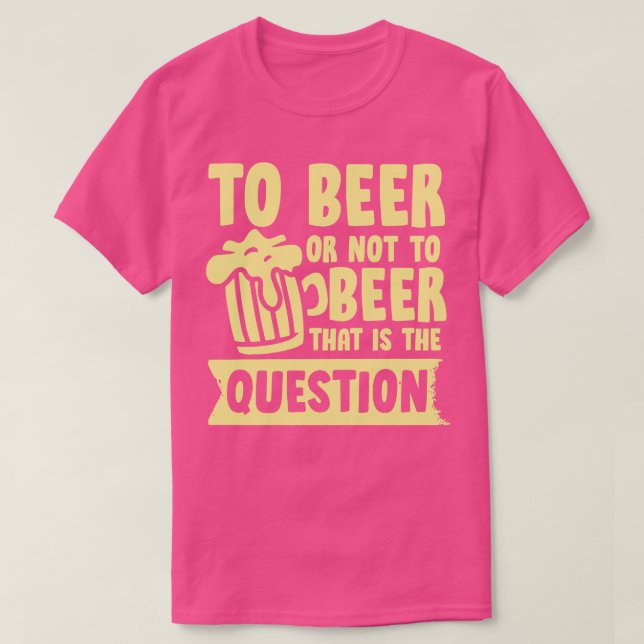 Till öl eller ej t shirt (Design framsida)