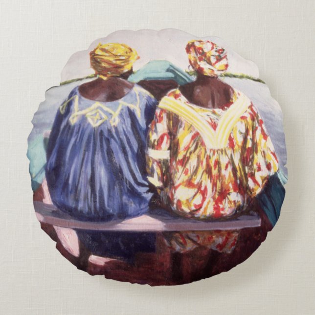 Till ön 1998 rund kudde (Framsidan)