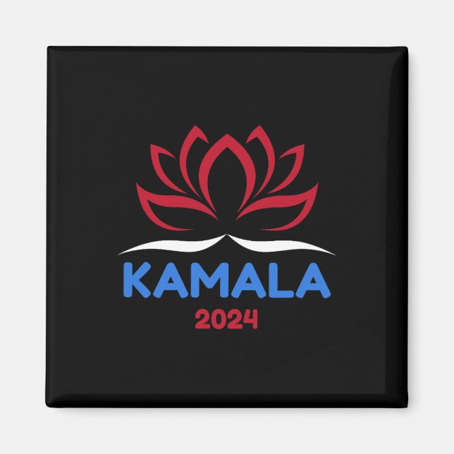 Till ordförande 2024: Sanskrit Lotus Design Magnet (Framsidan)