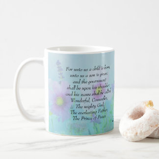 Till oss är ett barn fött, Isaiah 9:6 Kaffemugg