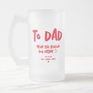 TILL PAPPA ANLEDNINGEN TILL ATT DU DRICKER FUNNY F FROSTAT ÖLGLAS