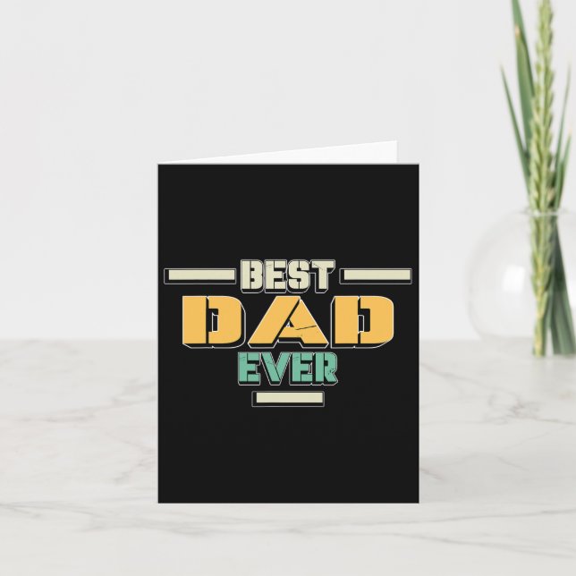 Till Pappa - Fars Dag Pappa Roligt Farsdagspresent Kort (Framsida)