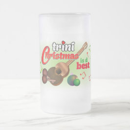 Till Pappa/Morsa (eller Namn) med Kärlek Trini-jul Frostat Ölglas