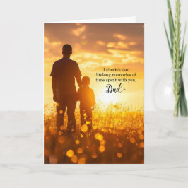 till pappa på hans födelsedag Sunny Meadow Kort