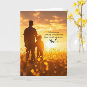 till pappa på hans födelsedag Sunny Meadow Kort