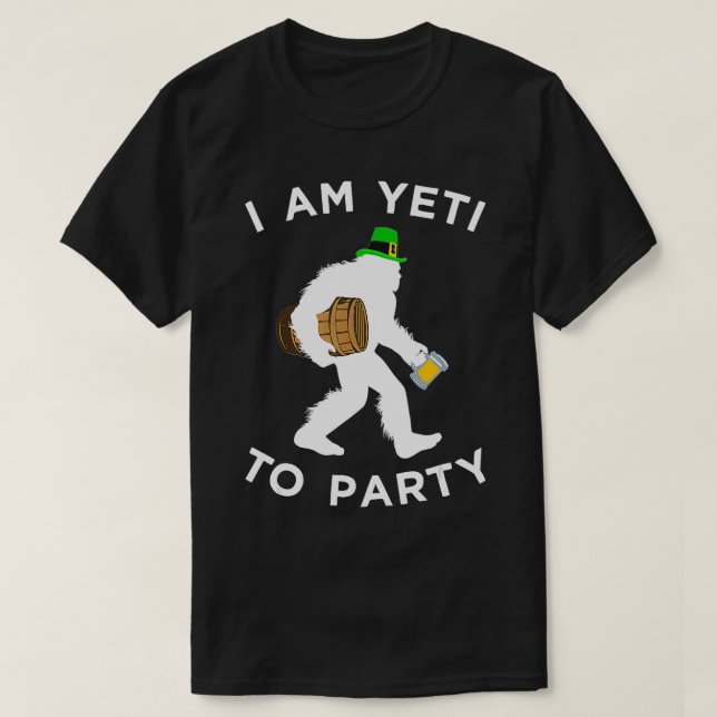 Till Party Saint Patty T Shirt (Design framsida)