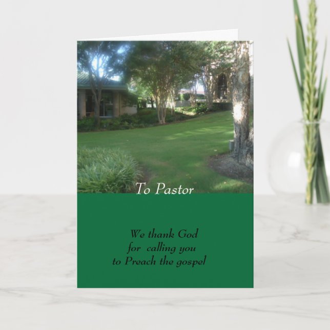Till pastor kort (Framsida)