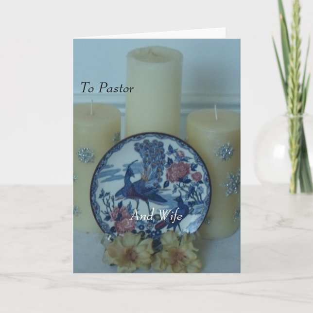 Till pastor och hustru kort (Framsida)