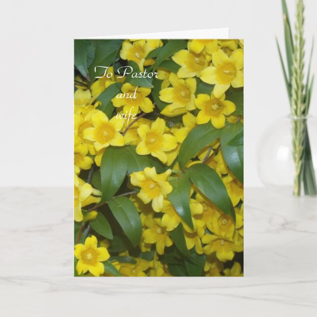 Till pastor och hustru kort (Framsida)