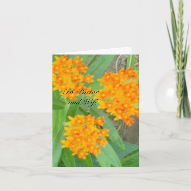 Till pastor och hustru tack kort (Framsida)