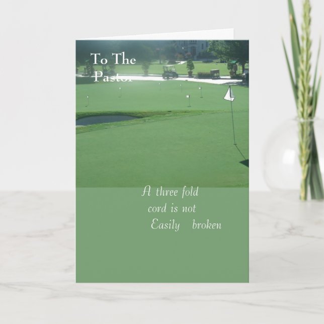 Till pastorn kort (Framsida)