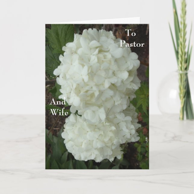 Till pastorn och frun tack kort (Framsida)