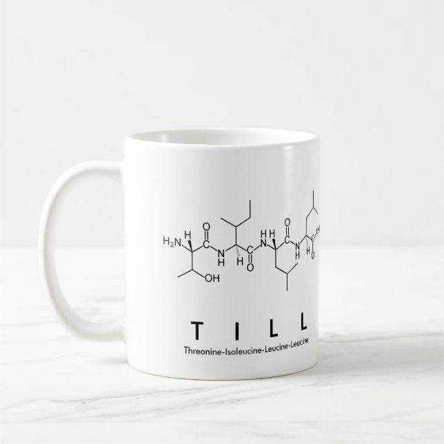 Till peptide namn mugg (Vänster)