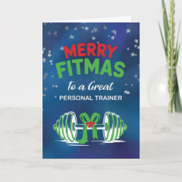 Till Personal Trainer Barbell Funny Merry Fitness Kort