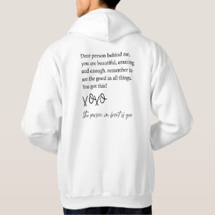 Till Personen Bakom Mig, Kära person bakom mig Hoodie