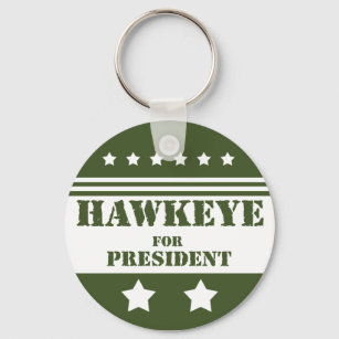 Till president Hawkeye Nyckelring