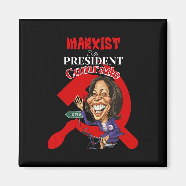 Till president Kamala Harris Funny President Magnet (Framsidan)