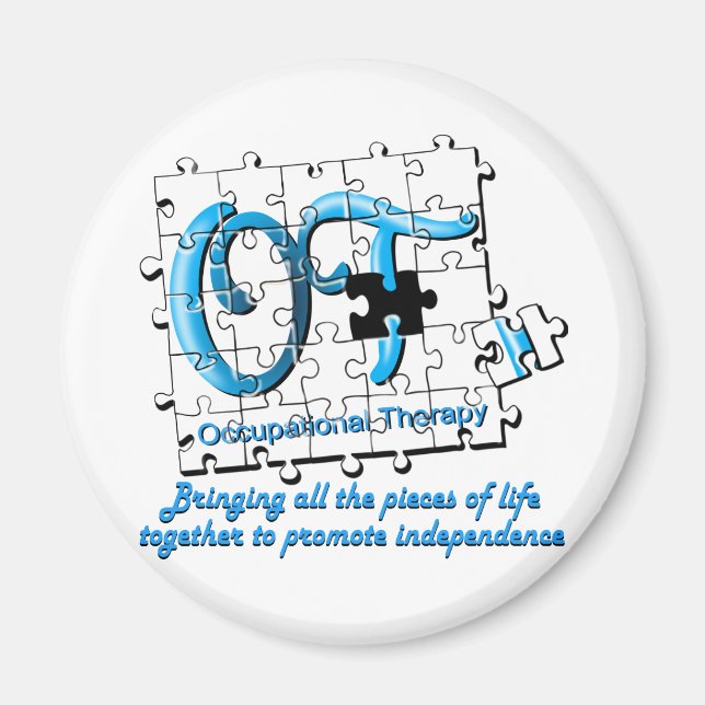 till pussel aqua magnet (Framsidan)