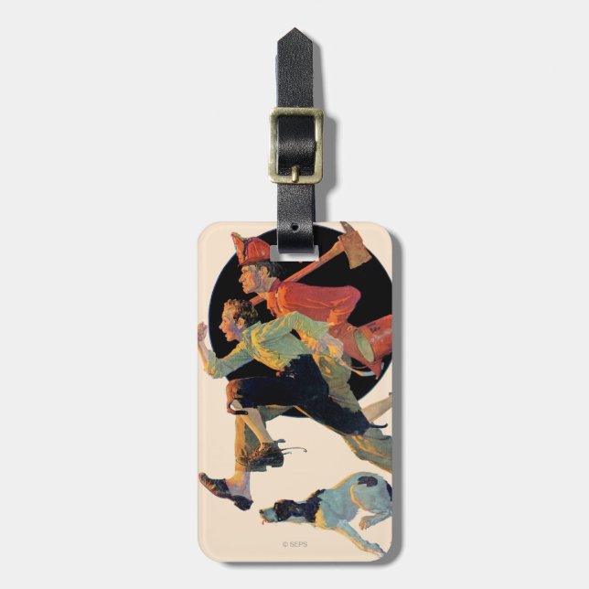 Till räddingen bagagebricka (Vertikal Framsida)