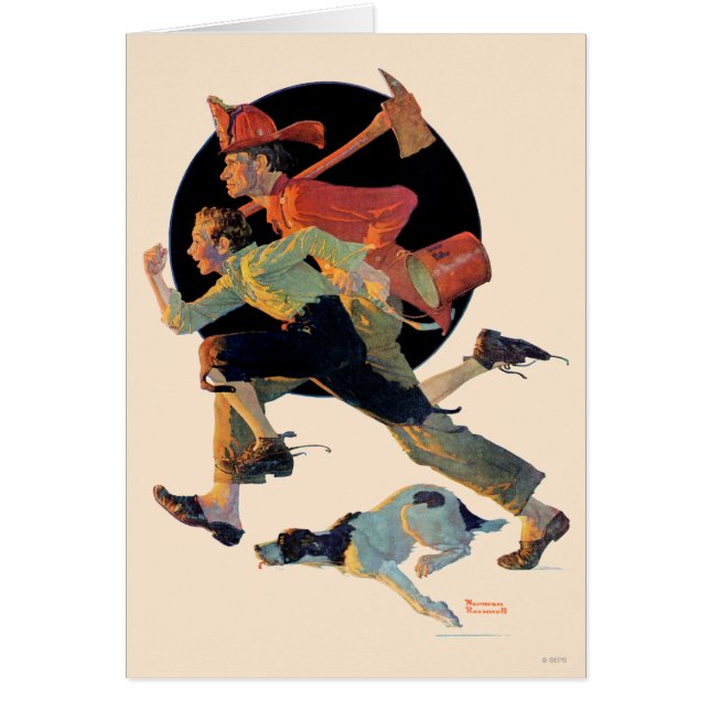 Till räddingen hälsningskort (Framsidan)