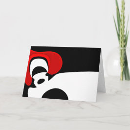 Till Redd: Abstrakt Black, White & Red Kort