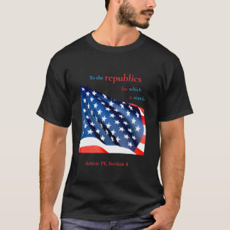 "Till republikerna" med stjärnor från USA:s flagga T Shirt