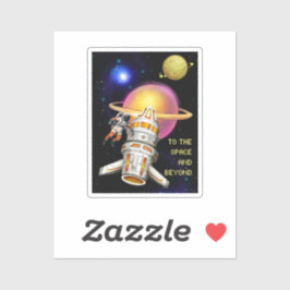 Till rymden och utanför klistermärken