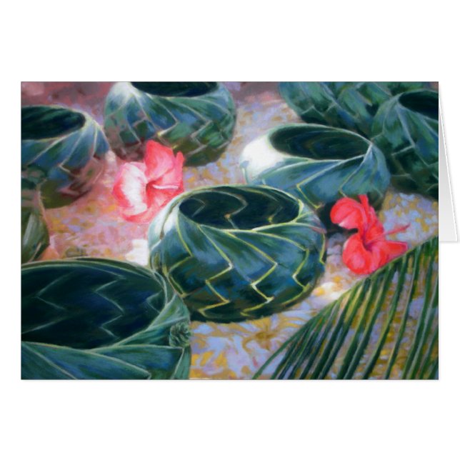 Till salu basket hälsningskort (Framsidan Horizontal)