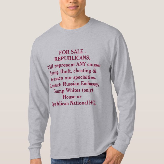 Till salu - republikan (gör något för dig), t shirt (Framsida)