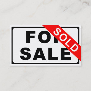 TILL SALU/SOLD underteckna Visitkort