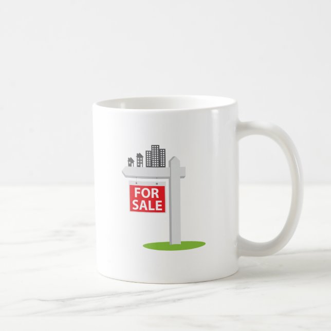 Till salu underteckna kaffemugg (Höger)