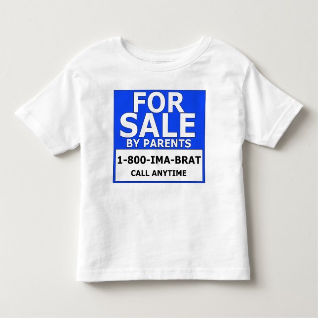 Till salu vid föräldrar tee shirt (Framsida)