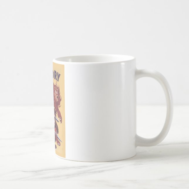 Till seger Kanada ~ Krigspropagandakampanj 1942 Kaffemugg (Höger)