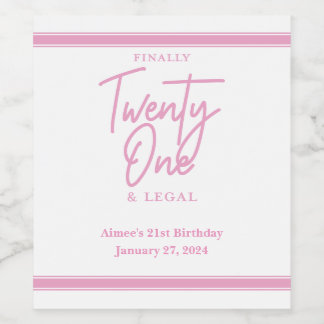 Till sist: Juridisk Personlig Vin Champagne-etiket Vinflaska Etikett