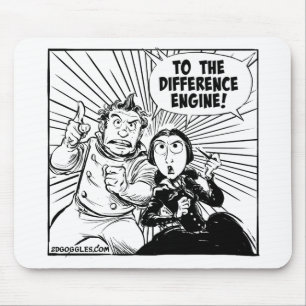 Till skillnadmotorn Mousemat Musmatta