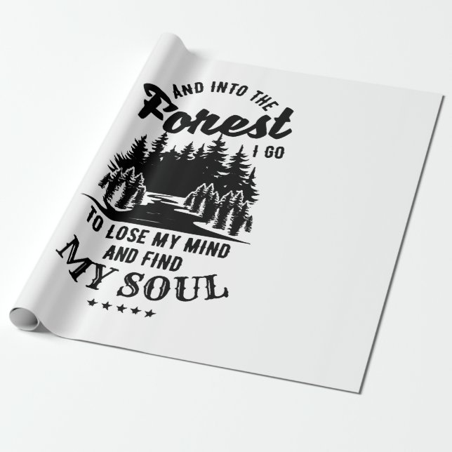 Till skogen jag går presentpapper (Utrullad)