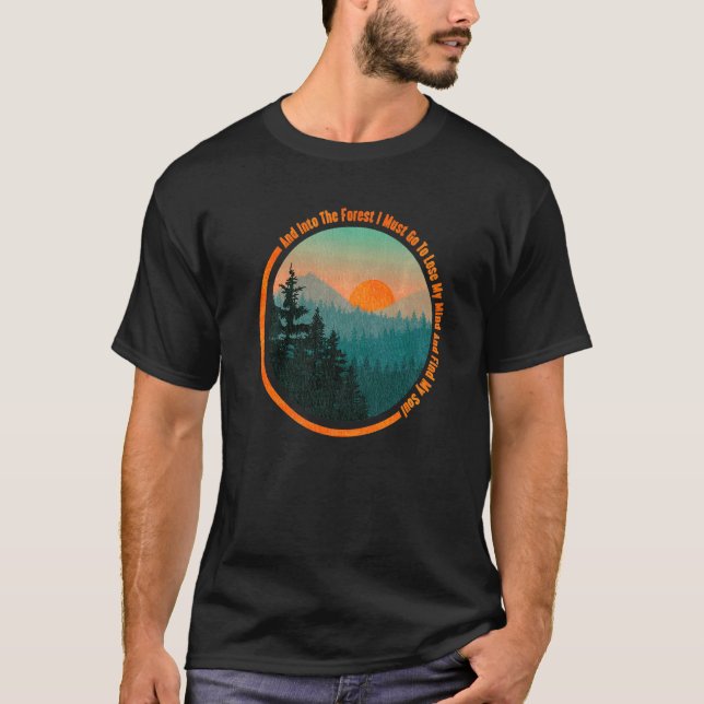 Till skogen jag går, som är en hiking Nature Campi T Shirt (Framsida)
