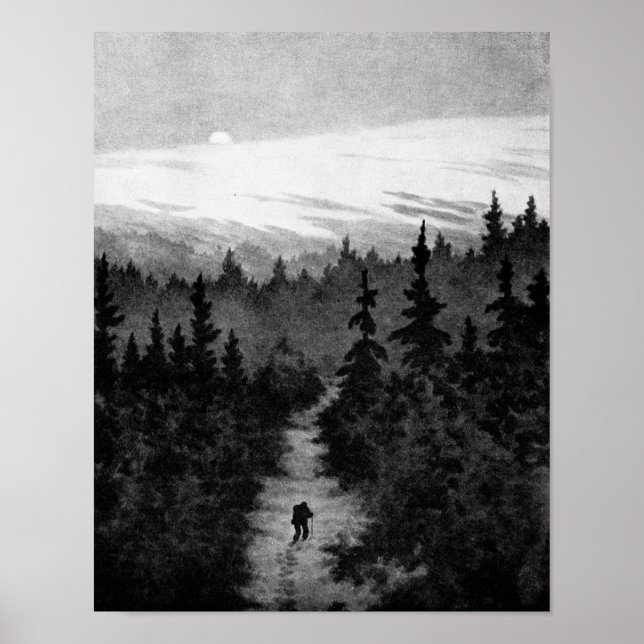 Till Skogen Theodor Kittelsen Poster (Framsidan)