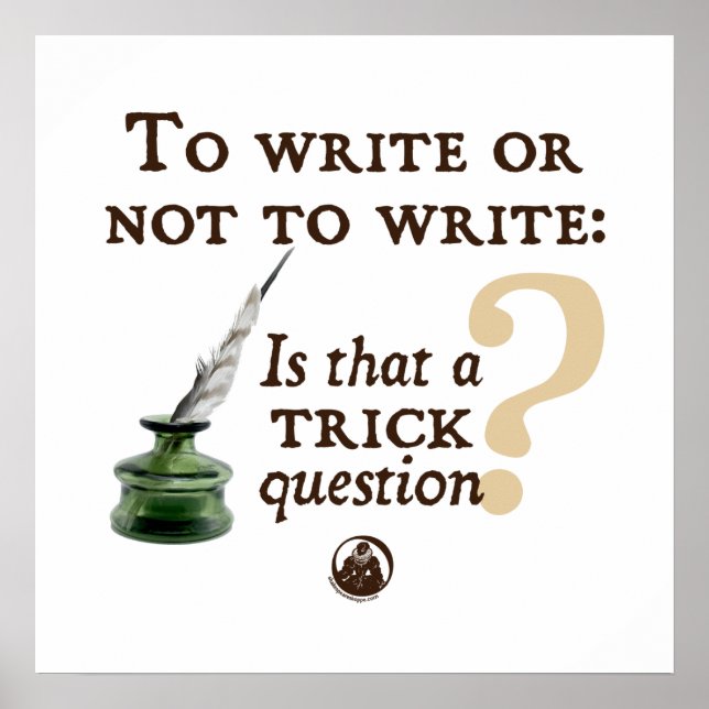 Till Skriva eller inte till Skriva Poster (Framsidan)