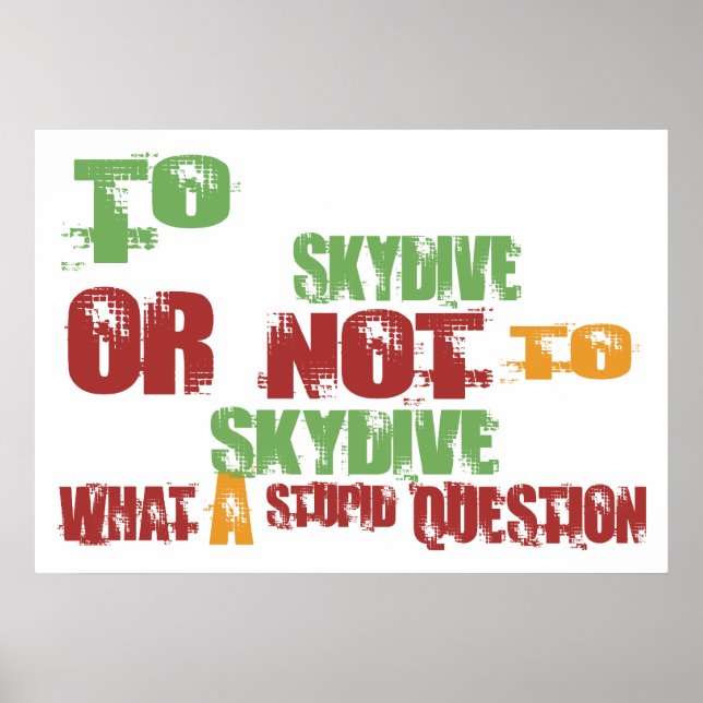 Till Skydive Poster (Framsidan)