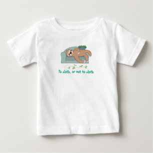Till slothen eller inte till slothen som sovar med t shirt