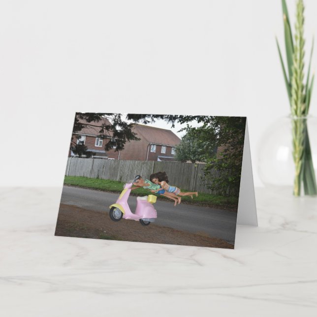 Till slut håller bensinen på att ta slut. kort (Framsida)