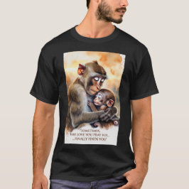 Till slut hittade du" - Adoptiv mamma och babyapa T Shirt
