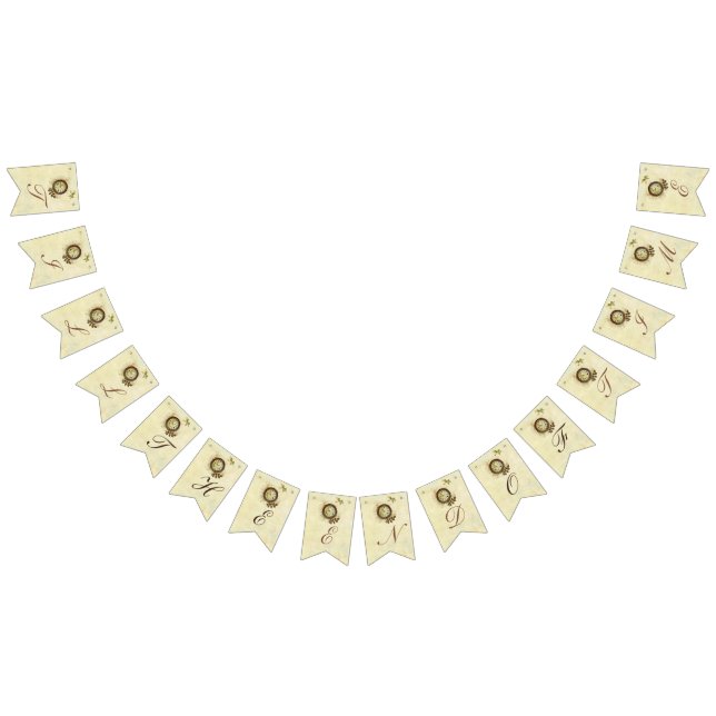 Till slutet av Bröllop/Anniversry med viktorianska Vimplar (Alla)