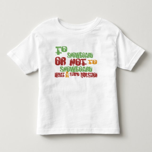 Till snowboarden tee (Framsida)