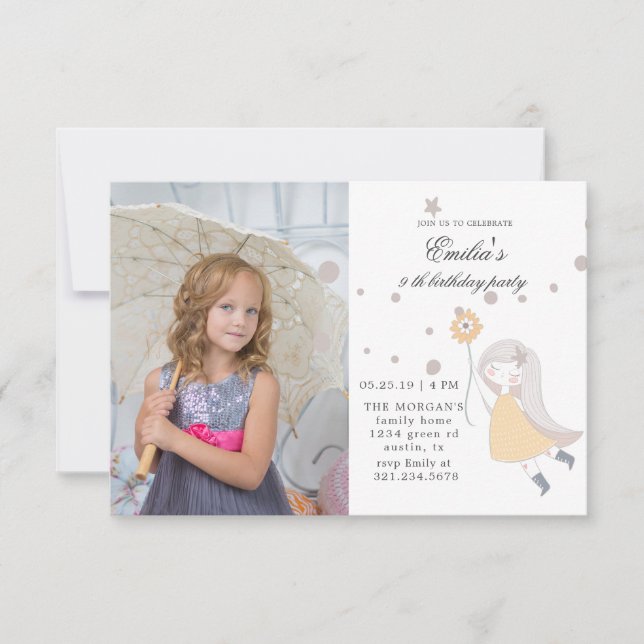 Till stjärnorna | Fotokort för Födelsedagsfest (Framsida)